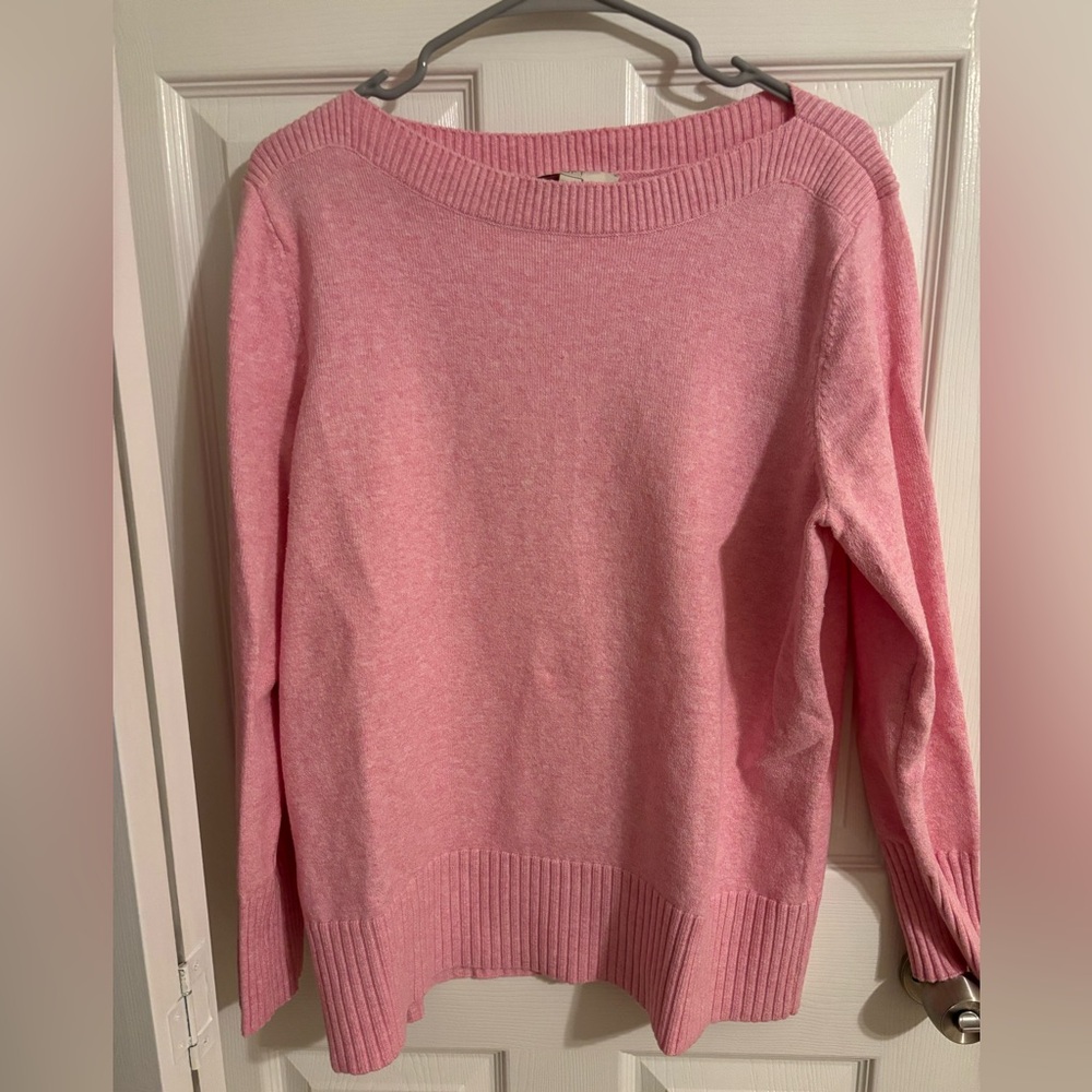 LOFT Classic Pink Women's Knit Sweater - Size XL